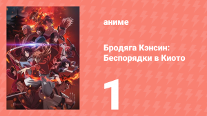 Бродяга Кэнсин: Беспорядки в Киото 1 серия (аниме-сериал, 2024)