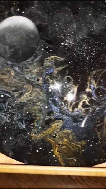 Акриловая заливка "Космос" смотреть онлайн