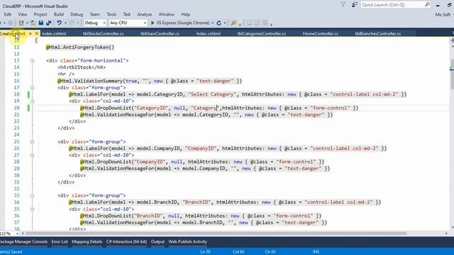 Business ERP Part 17 Stock Setting in ASP NET MVC смотреть онлайн