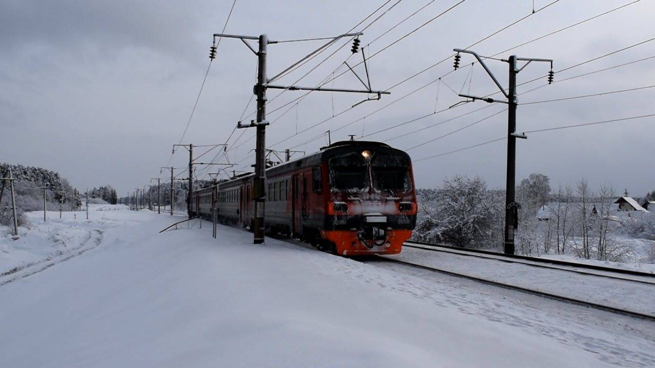 Служебный электропоезд ЭД9М-0056