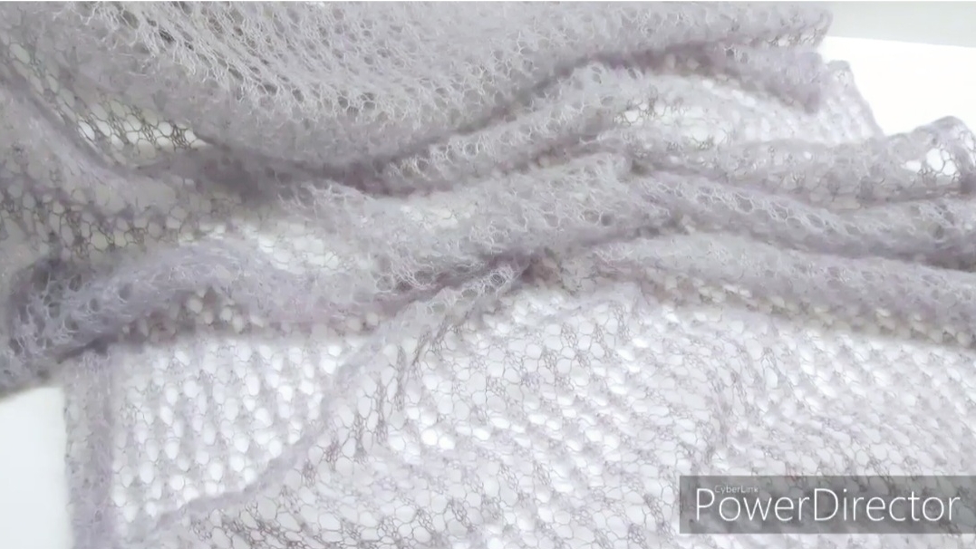 МК ажурный палантин// Палантин спицами// Как связать ажурный палантин смотреть онлайн