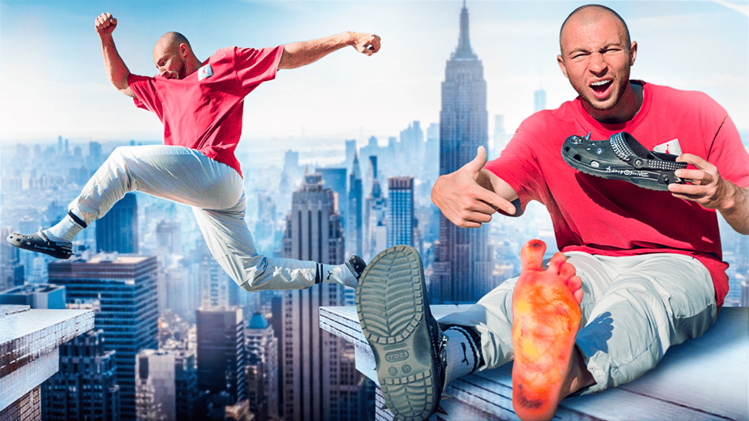 МОЖНО ли ЗАНИМАТЬСЯ ПАРКУРОМ в НЕПРАВИЛЬНОЙ ОБУВИ? - ПАРКУР В КРОКСАХ смотреть онлайн