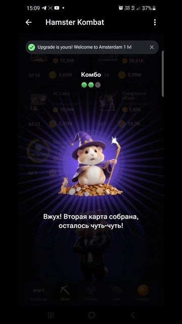 Новое Комбо в Hamster Kombat смотреть онлайн