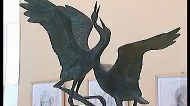 Выставка скульптора Е. Безбородовой «Превратились в белых журавлей» в ЦВЗ г. Коломна 20.03.2009 год смотреть онлайн