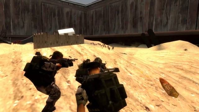 HALF LIFE 1 NPC BATTLE HECU VS RACE X (GMOD)