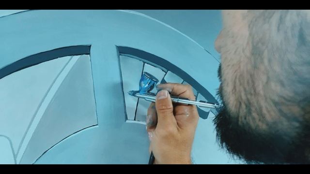 аэрография на стене. airbrush смотреть онлайн
