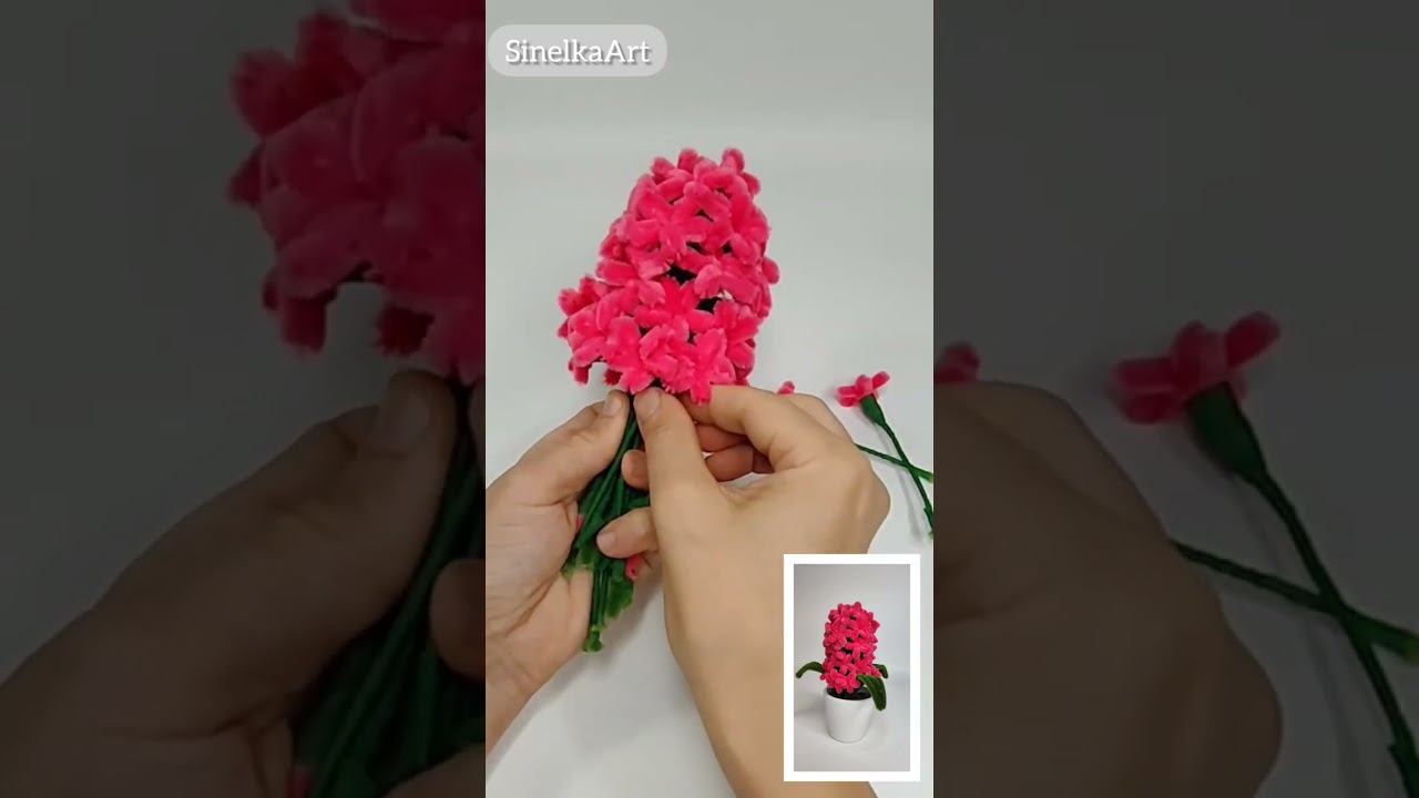 Гиацинт своими руками Cleaner / DIY / Tutorial / Синельная проволока мастер класс смотреть онлайн