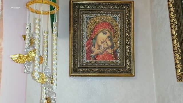 Вышивка образа "Богородица Касперовская".mp4