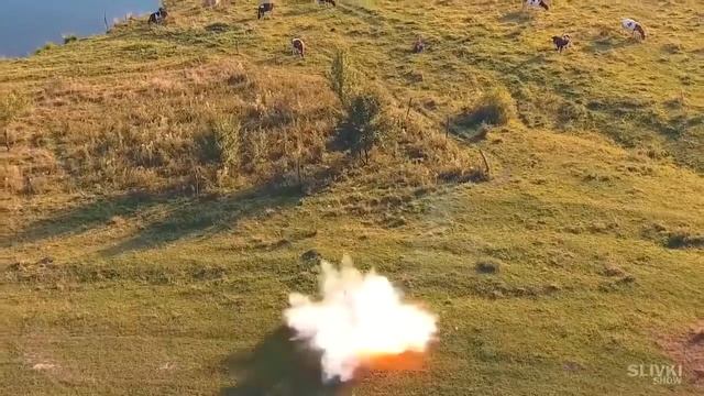 Подрыв различных вещей с помощью мощных петард смотреть онлайн