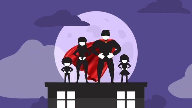 СУПЕРГЕРОЙСКАЯ СЕМЬЯ папа в плаще красном смотреть онлайн