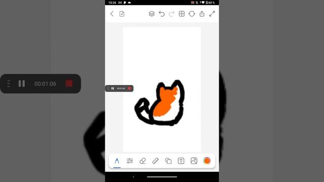 кот сидит рисунок для начинающих смотреть онлайн