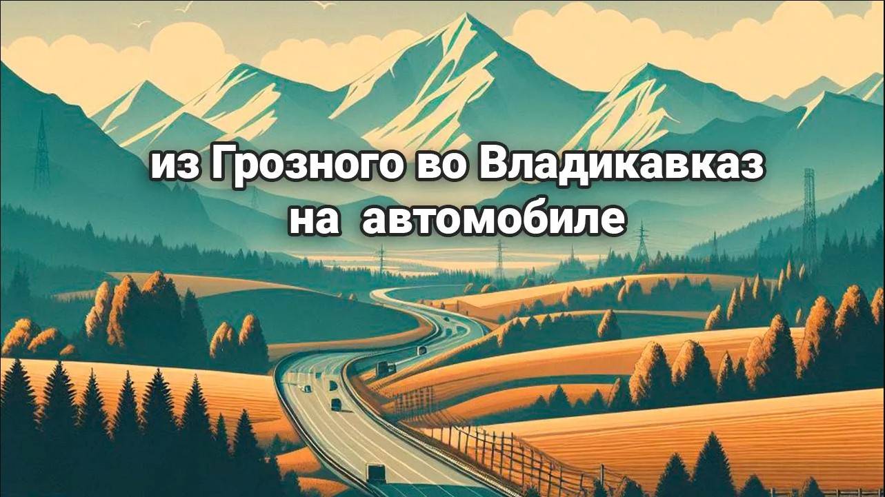 Едем из Грозного во Владикавказ на машине смотреть онлайн