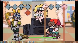 я прошол зайца-робота FNF Soviet Cartoons