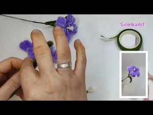 Цветок своими руками /  DIY / Tutorial / Синельная проволока мастер класс
