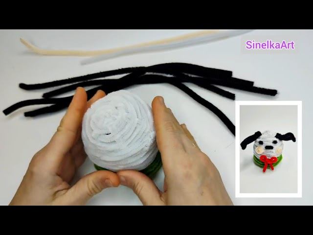 Кавайная собака / DIY / Tutorial / Синельная проволока мастер класс смотреть онлайн
