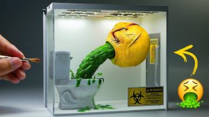 Эмоджи в туалете – Диорама