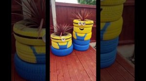 Поделки из Шин для Сада и Огорода..