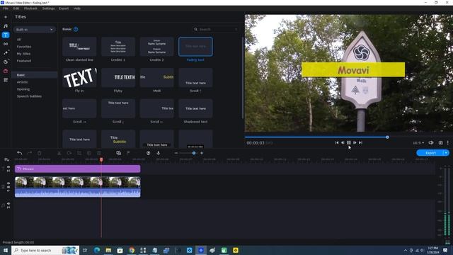 Add Fading Text In Movavi Video Editor 2023 смотреть онлайн