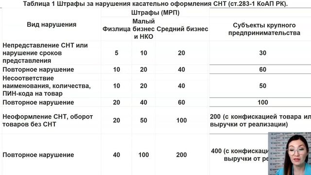 УРОК 7 СНТ  Ответственность за неприменение СНТ