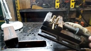 Ремонт латунной детали с помощью режима холодной свар