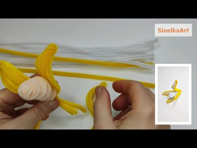 Десткие поделки - банан / Синельная проволока мастер класс смотреть онлайн