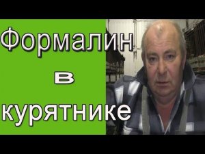 Формалин  - дезинфекция курятника. Чем обработать курятник?