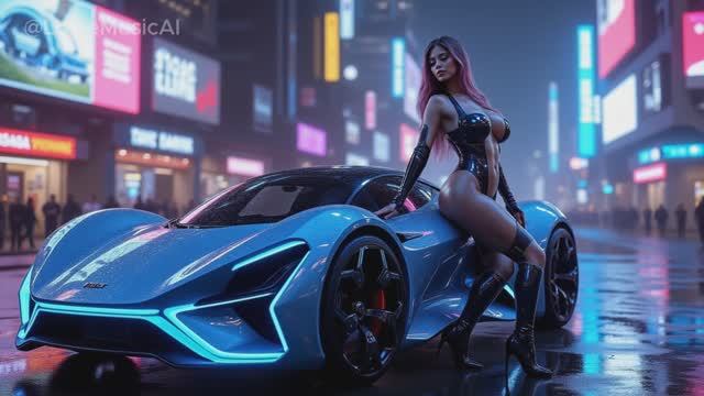Futuristic Divas & Supercars | Retro-Futuristic Aesthetic Music | LovieMusicAI