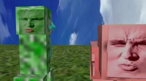 Сигма крипер вместе сигмой свинкой шли по полю - но это 3D анимация @titwow
