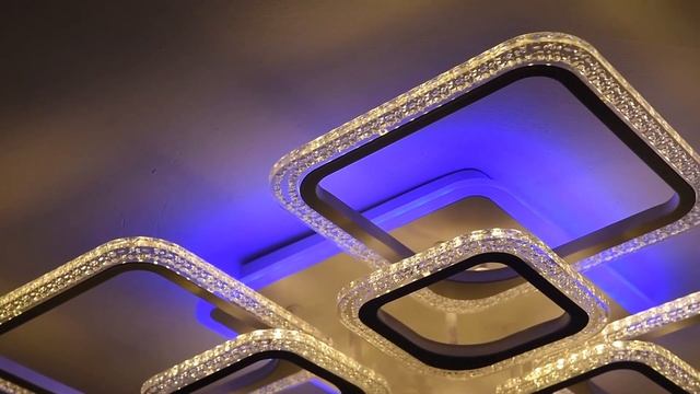 GERGLOW Люстра потолочная светодиодная с пультом, люстры потолочные, 200 Вт, люстра в зал смотреть онлайн