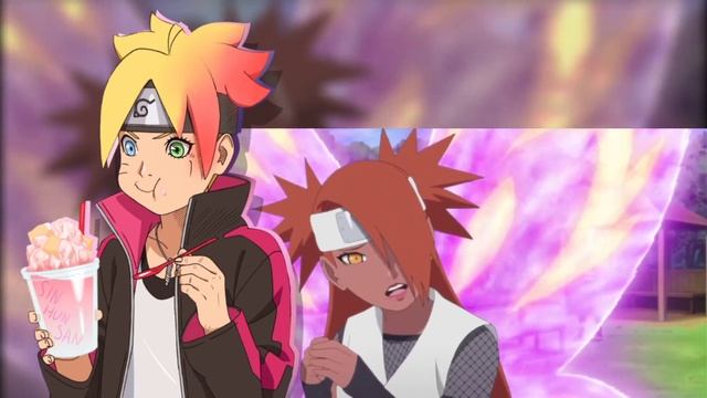 Чоджи показывает Чочо режим бабочки. Боруто 156 серия смотреть онлайн