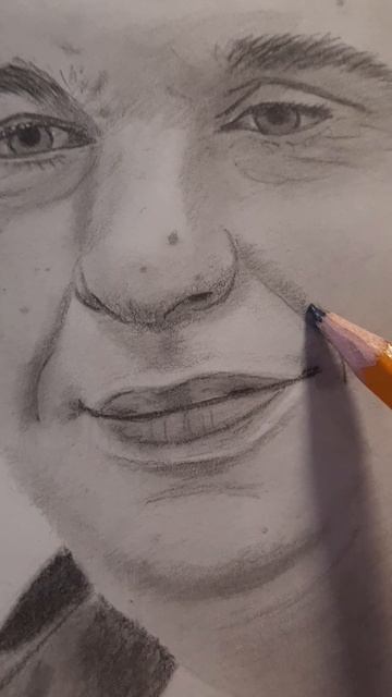 Портрет мужчины карандашом  #Портрет #творчество #художник #учусь рисовать