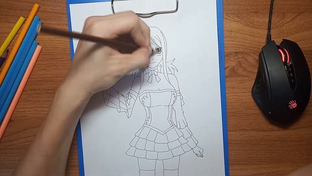 Рисуем Люси из Хвоста Феи | Draw Lucy from the Fairy Tail смотреть онлайн