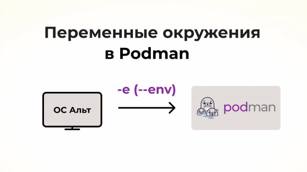 Переменные окружения в контейнерах в ALT Linux: передача параметров в Podman