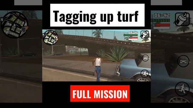 GTA San Andreas - Tagging up turf HD - Mission #3 #shorts смотреть онлайн