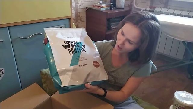 Мой заказ на My protein. Распаковка. Реферальная ссылка ниже. смотреть онлайн