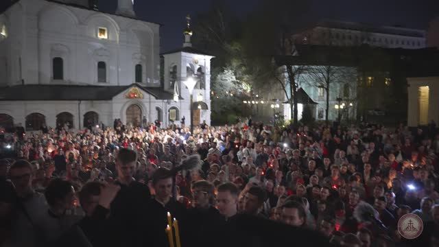 Пасха. Крестный ход в Сретенском монастыре #сретенскиймонастырь #пасха