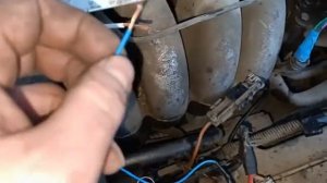 Установка датчика включения вентилятора охлаждения "Volvo 850"