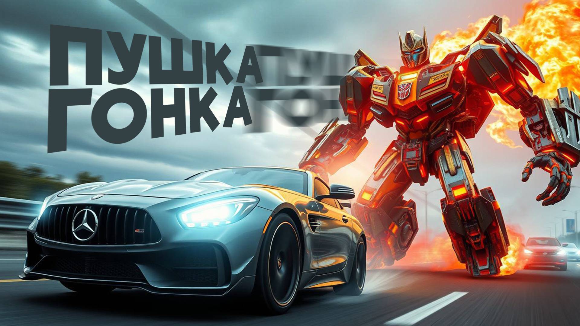 ПУШКА-ГОНКА · Песенка про машинки и гонки · Детская песня для малышей смотреть онлайн