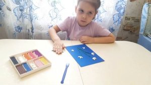 Подснежник из пластилина.