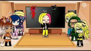 •|Реакция леди баг и супер кота на тт|2 часть|•|+ песенный батл|•