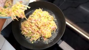 ЧТО НА УЖИН просто возьмите картошку, яйца и немного колбасы! Вкусный и простой ужин