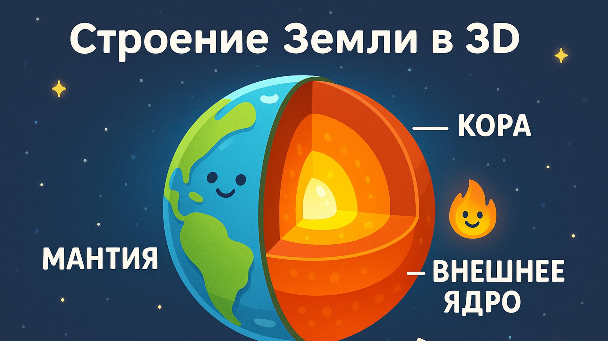 🌍 Строение Земли в 3D 🎨🔍 смотреть онлайн