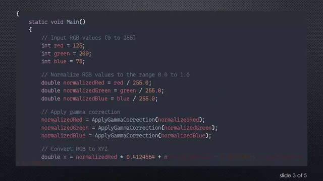 Converting RGB to XYZ Colors in C# смотреть онлайн