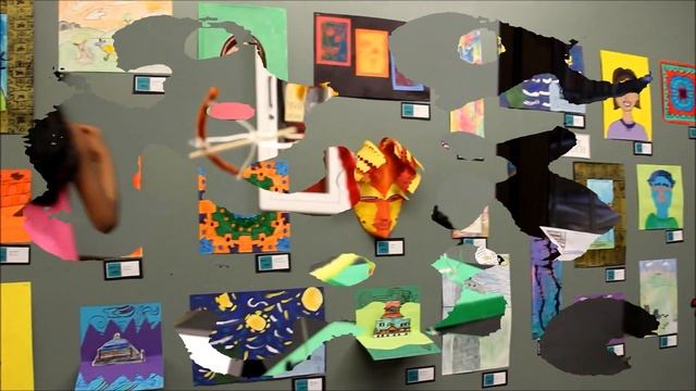 Annual Art expo at school Eagl Ridge Academy . Художественная выставка в школе смотреть онлайн