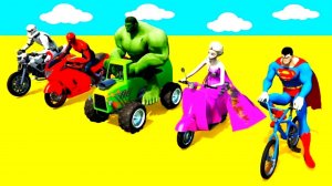 Мультики Про Цветные Мотоциклы и Самолеты Учим Цвета Детские Веселые Песенки Для Малышей