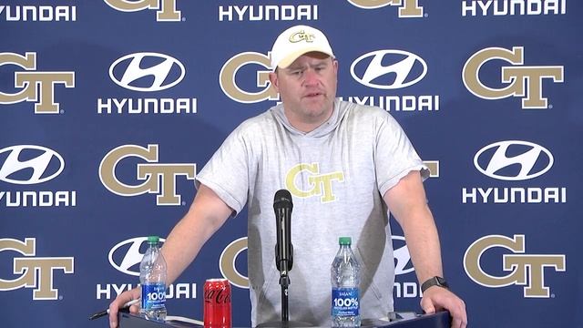 GT Football: 2024 Spring Practice, Day 7 - Head Coach Brent Key смотреть онлайн