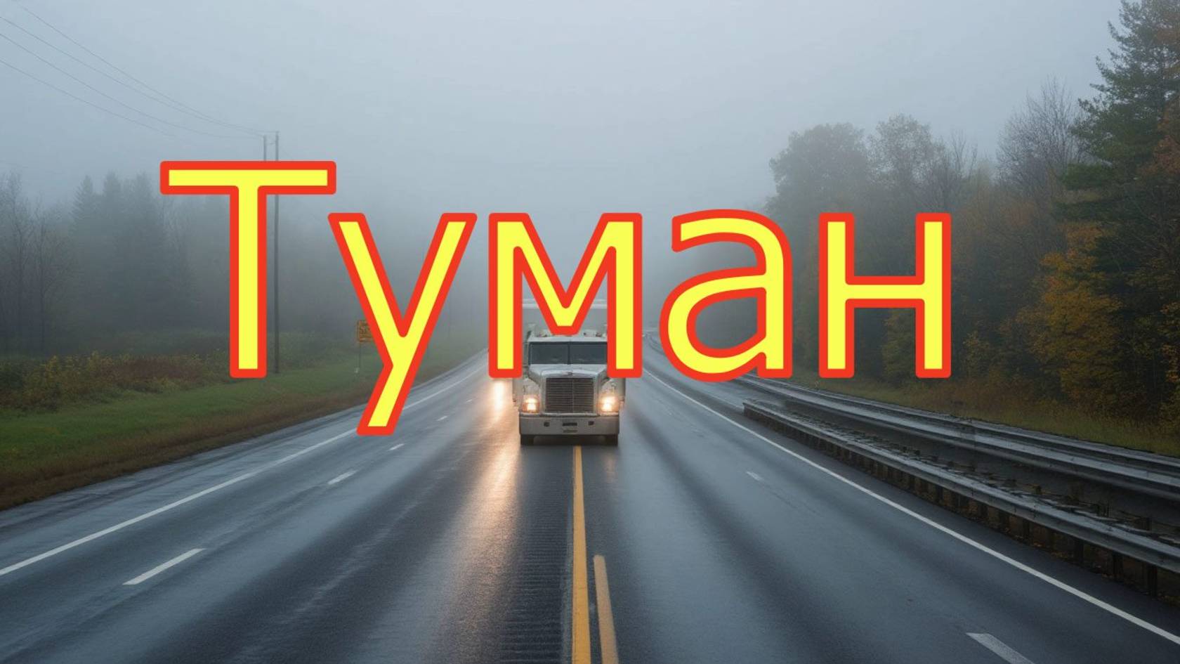 Туман на трассе