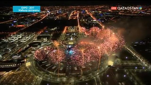 Торжественная церемония закрытия выставки EXPO-2017 в Астане завершилась грандиозным салютом смотреть онлайн