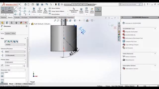 Solidworks Tutorial-Lesson 4: How to create Turbine blade agitator смотреть онлайн