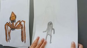 Обзор моих рисунков монстров творений Тревора Хендерсона